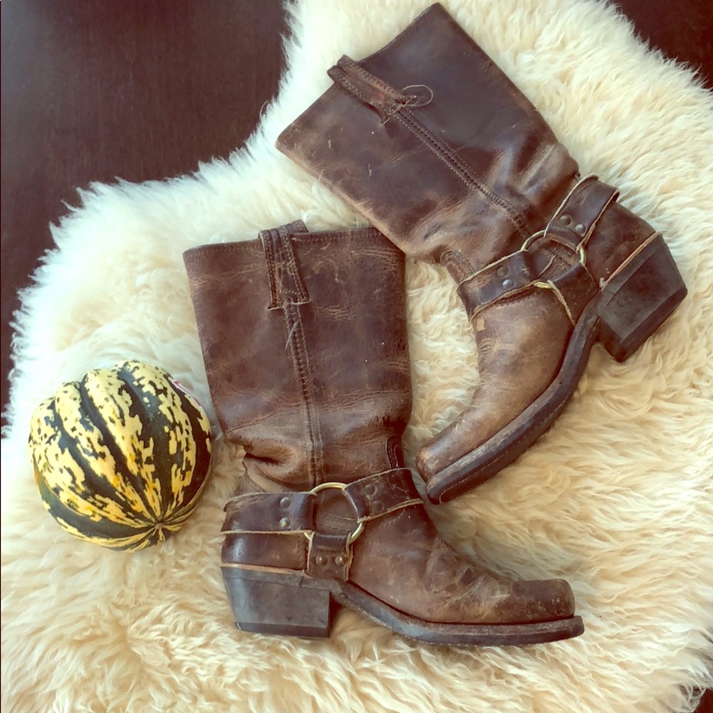 Frye harness boots sz6.5